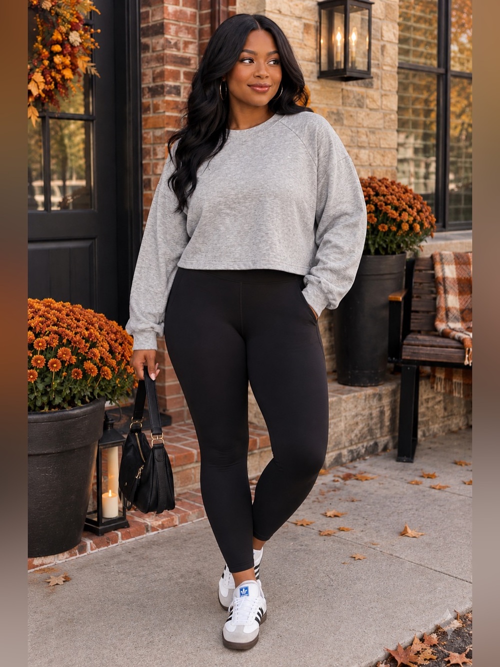 Express Heather Gray Cropped Crewneck Sweatshirt Sz XL NWT